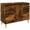 vidaXL Waschbeckenunterschrank R&auml;uchereiche 80x33x60 cm Holzwerkstoff