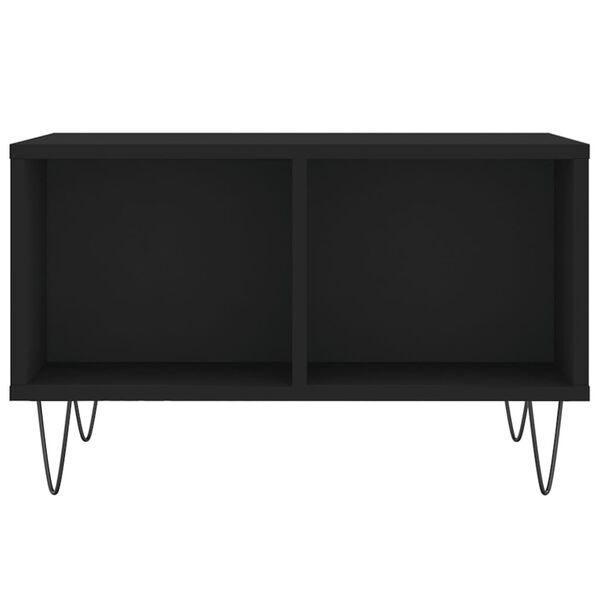 vidaXL Couchtisch Schwarz 60x50x36,5 cm Holzwerkstoff