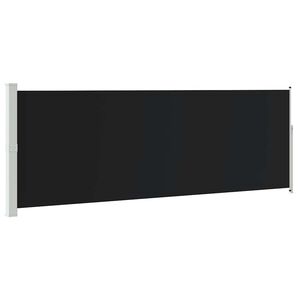 vidaXL Ausziehbare Seitenmarkise 160x514 cm Schwarz