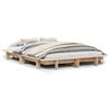 vidaXL Massivholzbett ohne Matratze 120x200 cm Kiefernholz