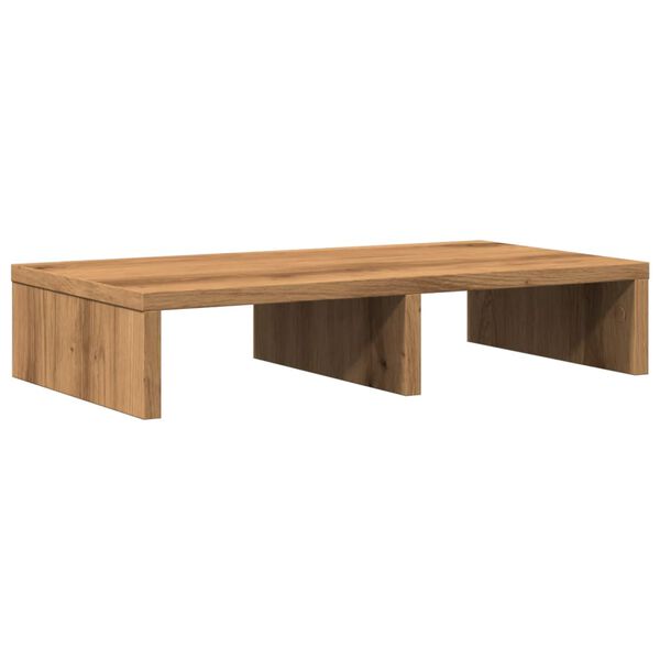 vidaXL Monitorst&auml;nder Artisan-Eiche 50x27x10 cm Holzwerkstoff
