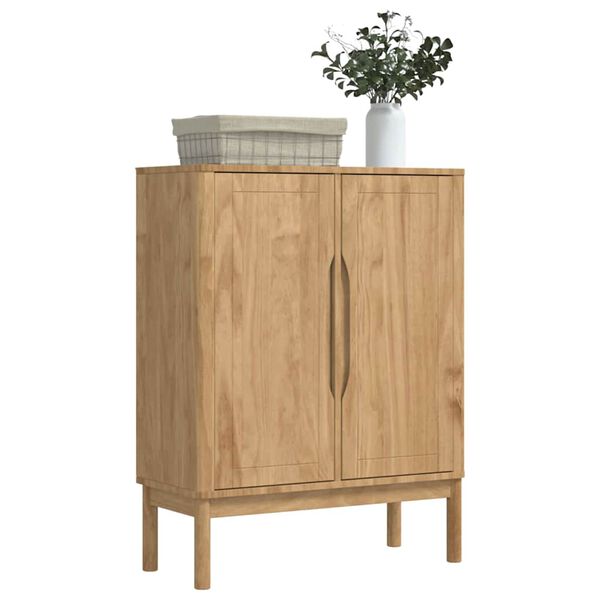 vidaXL Sideboard FLORO Wachsbraun 70 x 30 x 70,5 cm Massivholz Kiefer