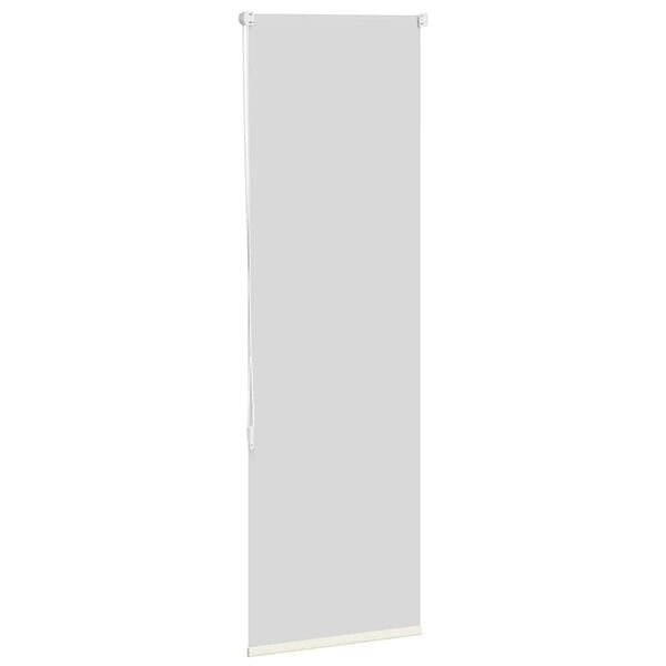 vidaXL Verdunkelungsrollo Cremewei&szlig; 50x130cm Stoffbreite 45,7 cm