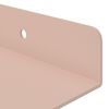 vidaXL Schwebendes Regal 4 pcs Rosa 60 x 8,5 x 2,5 cm Stahl