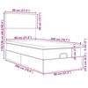 vidaXL Ottoman-Bett mit Matratzen Hellgrau 80x200 cm Samt