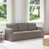 vidaXL Sofa Taupe Gesamtabmessungen: 201 x 80 x 85 cm (B x T x H) Samt