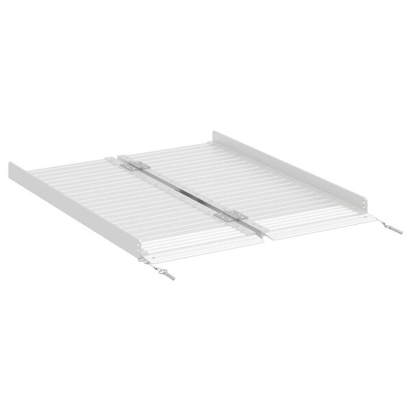 vidaXL Rampe f&uuml;r Rollst&uuml;hle 270 kg Silber 92 x 73 x 5 cm Aluminium