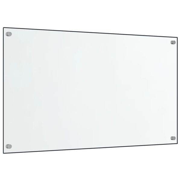 vidaXL Küchenrückwände 2 Stk. Transparent 70x60 cm Hartglas