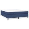 vidaXL Boxspringbettgestell Blau 180x200 cm Stoff