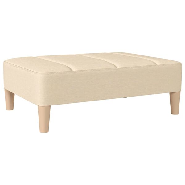 vidaXL Fu&szlig;hocker Creme 78x56x32 cm Stoff