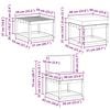 vidaXL Outdoor-Sofagarnitur 6 pcs Natur und Beige Massivholz Akazie