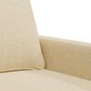 vidaXL 2-Sitzer-Sofa Creme 140 cm Stoff