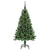 vidaXL K&uuml;nstlicher Weihnachtsbaum mit 150 LEDs mit St&auml;nder Gr&uuml;n 120 cm