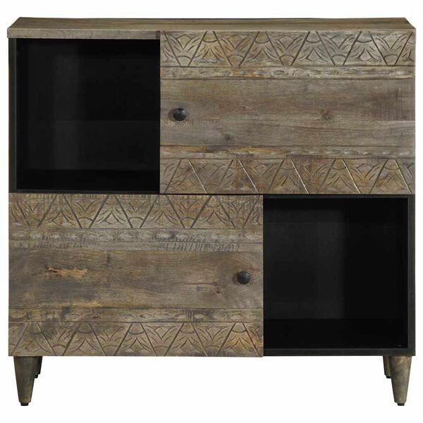 vidaXL Sideboard 80x33x75 cm Massivholz Mango