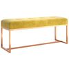vidaXL Sitzbank Senfgelb 110x36x45 cm Samt