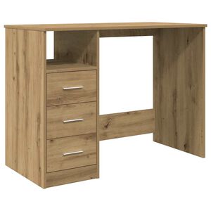vidaXL Schreibtisch Artisan-Eiche 102x50x76 cm Holzwerkstoff
