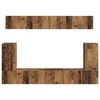 vidaXL TV-Schrankset Wandmontiert 5 pcs Altholz Holzwerkstoff