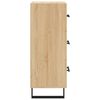 vidaXL Sideboard Sonoma-Eiche 34,5x34x90 cm Holzwerkstoff