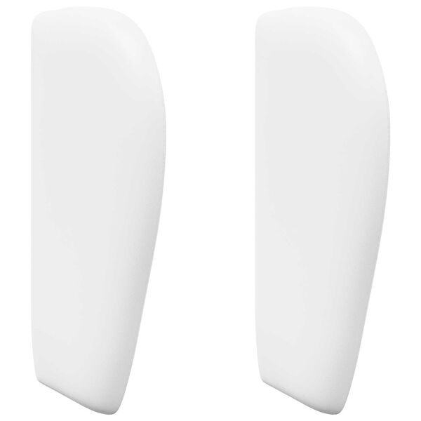 vidaXL Kopfteil Ohr Reinwei&szlig; 40 x 23 x 6 cm Schaum und Holzwerkstoff