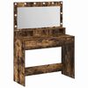 vidaXL Schminktisch Ger&auml;ucherte Eiche 100 x 41 x 135 cm Holzwerkstoff