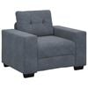 vidaXL Sessel Dunkelgrau 100x78x80 cm Samt