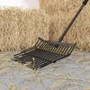 vidaXL Heugabel ohne Stiel 14 Zinken Schwarz Stahl