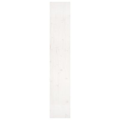 vidaXL Bücherregal/Raumteiler Weiß 80x30x167,4 cm Massivholz Kiefer