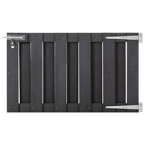 vidaXL Gartentor WPC 100 x 60 cm Grau