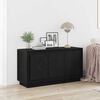 vidaXL Sideboard Schwarz Eichen-Optik 102 x 35 x 55 cm Holzwerkstoff