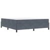 vidaXL Bettrahmen mit Matratze Dunkelgrau 180 x 200 cm Stoff