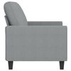vidaXL 2-Sitzer-Sofa Hellgrau 140 cm Stoff