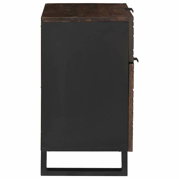 vidaXL Nachttisch Walnuss 50 x 33 x 60 cm Massivholz Akazie