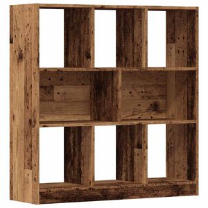 vidaXL B&uuml;cherregal Altholz-Optik 97,5x29,5x100 cm Holzwerkstoff