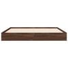 vidaXL Bettgestell ohne Matratze Braun Eiche 140x200 cm Holzwerkstoff