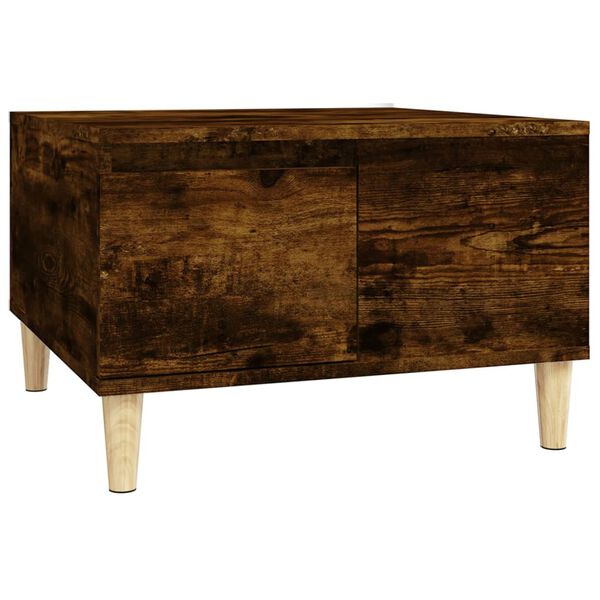 vidaXL Couchtisch R&auml;uchereiche 55x55x36,5 cm Holzwerkstoff