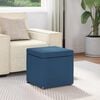 vidaXL Hocker Blau 41 x 41 x 40 cm Stoff und Pressholz