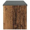 vidaXL Flurbank mit Kissen Altholz 103 x 38 x 40 cm