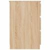 vidaXL Schreibtisch Sonoma-Eiche 140x50x77 cm Holzwerkstoff