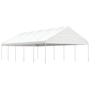 vidaXL Pavillon mit Dach Wei&szlig; 11,15x5,88x3,75 m Polyethylen