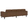 vidaXL Wohnzimmer Couch Braun 250 x 77 x 76 cm