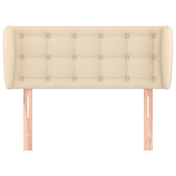 vidaXL Kopfteil mit Ohren Creme 103x23x78/88 cm Stoff