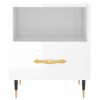 vidaXL Nachttisch Hochglanz-Weiß 40x35x47,5 cm Holzwerkstoff