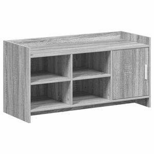 vidaXL Schuhschrank Grau Sonoma 100 x 39,5 x 51 cm Holzwerkstoff