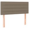 vidaXL Boxspringbett mit Matratze Taupe 90x200 cm Stoff