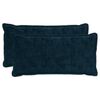 vidaXL Kissenbezug 2 stk. HOUTEN Marineblau 40 x 80 cm