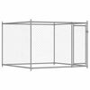 vidaXL Hundezwinger mit T&uuml;r Grau 2x2x1,5 m Verzinkter Stahl