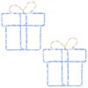 vidaXL LED-Weihnachts-Fensterbilder LOVIISA 2 stk. 160 LEDs