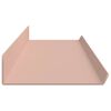 vidaXL Schwebendes Regal 4 pcs Rosa 100 x 9 x 2,5 cm Stahl