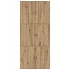 vidaXL Bettgestell Artisan-Eiche 90 x 200 cm Holzwerkstoff