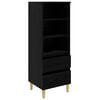 vidaXL Highboard Schwarze Eiche 40 x 36 x 110 cm Holzwerkstoff
